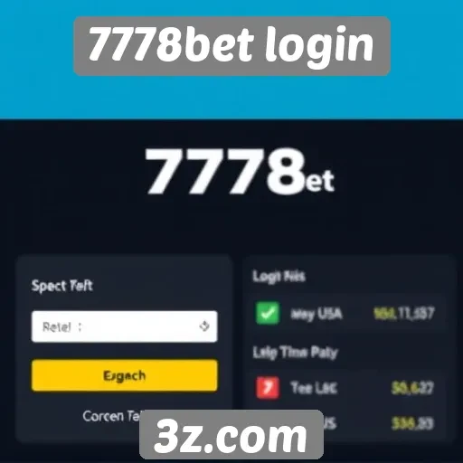 Análise da interface do site 7778bet login